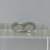 Wishbone Diamond .10ct Channel Set Ring 9ct 9k White Gold - Size L