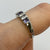 Tanzanite & Diamond Bar Set Band Ring 9ct 9k White Gold - Size N