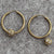 Hoop Earring Ball Accessories Iced CZ Y2K 9ct 9k Yellow Gold