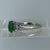 Jadeite & Diamond Ornate Ring Platinum 900 - Size G US 3 3/8