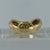 Yellow Topaz Pave Set Curved Chunky Wishbone Ring 18ct 18k Yellow Gold  - Size O