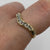 Diamond .20ct Channel Set Wishbone Ring 9ct 9k Yellow Gold - Size N