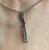 Diamond .10ct Drop Bar Pendant 9ct 9k White Gold