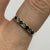 Sapphire & Diamond Half Eternity Stacking Ring 9ct 9k Yellow Gold - Size N 1/2