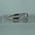 Diamond .10ct Solitaire Bypass Twist Ring 9ct 9k White Gold  - Size P