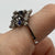 Diamond & Sapphire Ornate Cluster Ring 18ct 18k White Gold - Size P