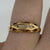 Antique Old Point Cut Diamond 5 Stone Boat Ring 18ct 18k Yellow Gold - Size M