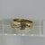 Diamond Celtic Style Weaved Band Ring 9ct 9k Yellow Gold - Size M