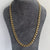 Italian Fancy Curb Chain Necklace Unique Closure 18k 750 Yellow Gold - 18"