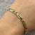 Dolphin Two Tone Gold Bracelet 18ct 18k 750 Yellow White Gold - 7.5" Inches