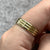 Ribbed Wedding Band Ring 18ct 18k Yellow Gold - Size Q 1/2