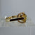 Retro Orange Zircon Chunky Statement Ring 9ct 9k Yellow Gold  - Size N