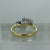 Diamond & Sapphire Ornate Cluster Ring 18ct 18k Yellow Gold  - Size M