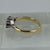 Diamond Trilogy Platinum Set Bypass Ring 18ct 18k Yellow Gold  - Size J 1/2