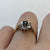 Art Deco Sapphire & Diamond Daisy Star Ring 18ct 18K Yellow Gold - Size K