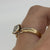 Diamond Cluster .20ct Solitaire Illusion Ring 9ct 9k Yellow Gold - Size L 1/2