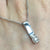 Diamond .07ct Bar Drop Pendant 9ct 9k White Gold