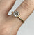 CZ Solitaire Round Cut Fine Ring 14ct 14k Yellow Gold - Size R