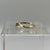 Diamond Solitaire Bypass Ring 9ct 9k Yellow Gold - Size O