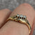 Diamond .15ct Trilogy Twist Ring 9ct 9k Yellow Gold - Size O