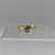 Diamond Solitaire Bypass Ring 9ct 9k Yellow Gold - Size O