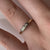 Antique Diamond Trilogy Platinum Set Ring 18ct 18k Yellow Gold  - Size L