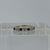 Sapphire & Diamond Half Eternity Ring 9ct 9K Yellow Gold - Size H 1/2