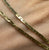 Flat Snake Chain Necklace 9ct 9k Yellow Gold - 16” Inches