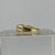 CZ Channel Set Twist Crossover Ring 9ct 9k Yellow Gold - Size O