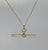 T Bar Pendant 9ct 9k Yellow Gold