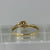 Diamond Solitaire With Accents Bypass Twist Ring 9ct 9k Yellow Gold - Size O