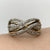 Diamond .20ct Twist Crossover Ring 9k 9ct Yellow Gold - Size N