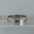 Wedding Band With Texture Detail Ring 9ct 9k White Gold - Size M