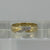 Diamond Twist Detail Band Ring 9ct 9k Yellow Gold - Size M