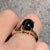 Unique Scapolite Cat's Eye Solitiare Ring 9ct 9k Yellow Gold  - Size N