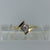 Diamond Solitaire Twist Bypass .15ct Ring 9ct 9k Yellow Gold  - Size L