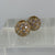 Hoop Earring Ball Charm Accessories Iced CZ Y2K 9ct 9k Yellow Gold