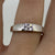 Diamond Cluster Band Ring 18ct 18K White Gold - Size L 1/2