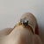 Princess Cut Cubic Zirconia Solitaire Bypass Ring 9ct 9K Yellow Gold - Size P