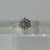 Diamond Cluster Crossover Ring 9ct 9k White Gold  - Size N