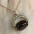 Smoky Quartz Victorian Style Swivel Fob Pendant 9ct 9k Yellow Gold