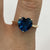 Blue Topaz Heart Cut Solitaire Ring 10ct 10k Yellow Gold - Size S