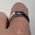 East West Set White Lilac Gemstone Ring 9ct 9k White Gold  - Size N