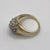 Diamond .50ct Cluster Band Ring 9ct 9kYellow Gold - Size K 1/2