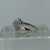 Diamond & Aquamarine Floral Cut Out Cluster Ring 9ct 9k White Gold - Size P