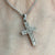 Diamond .10ct Cross Crucifix Pendant 9ct 9k White Gold