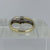 Champagne Fancy Diamond Two Tone Ring 9ct 9k Yellow Gold - Size O