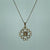 CZ Filigree Cross Floral Pendant 9ct 9k Yellow Gold