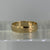 Dotted Wedding Band Ring 'Laura & Daniel' Engraving 9ct Yellow Gold - Size H