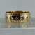 Embossed Starburst Band Ring 9ct 9k Yellow Gold  - Size Z+1